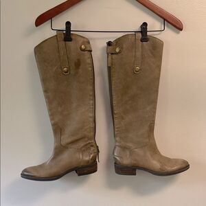 Sam Edelman Knee-High Leather riding Boots leather sz 5.5